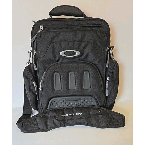 OAKLEY Tactical Vertical Laptop Shoulder Messenger Bag VTG Y2K Cyber Tech VGUC - Picture 1 of 13